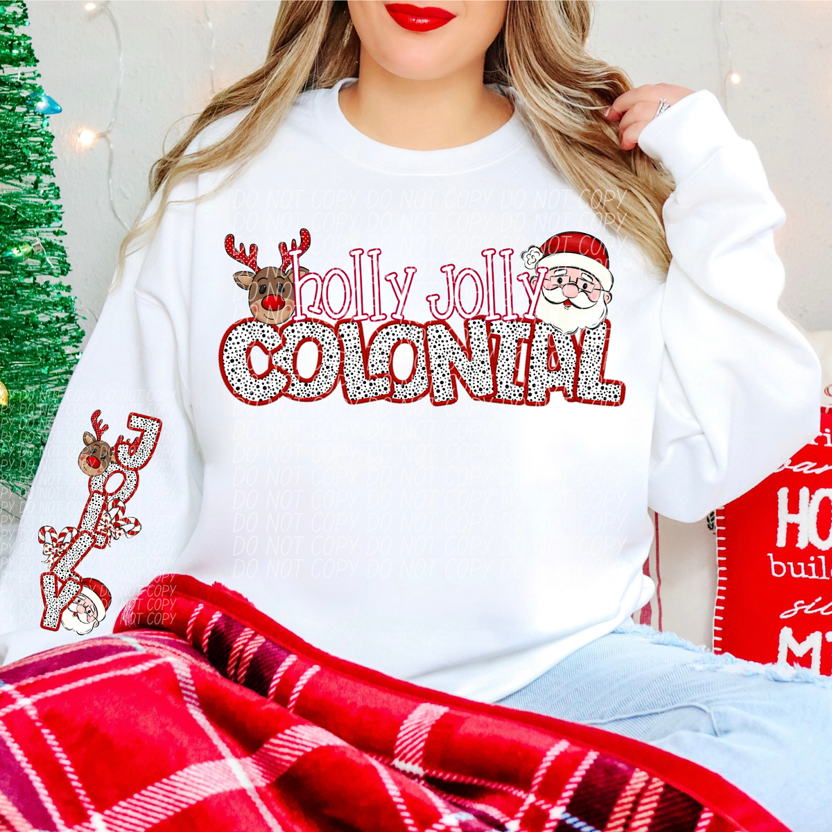 Colonial Holly Jolly (City) DTF transfer