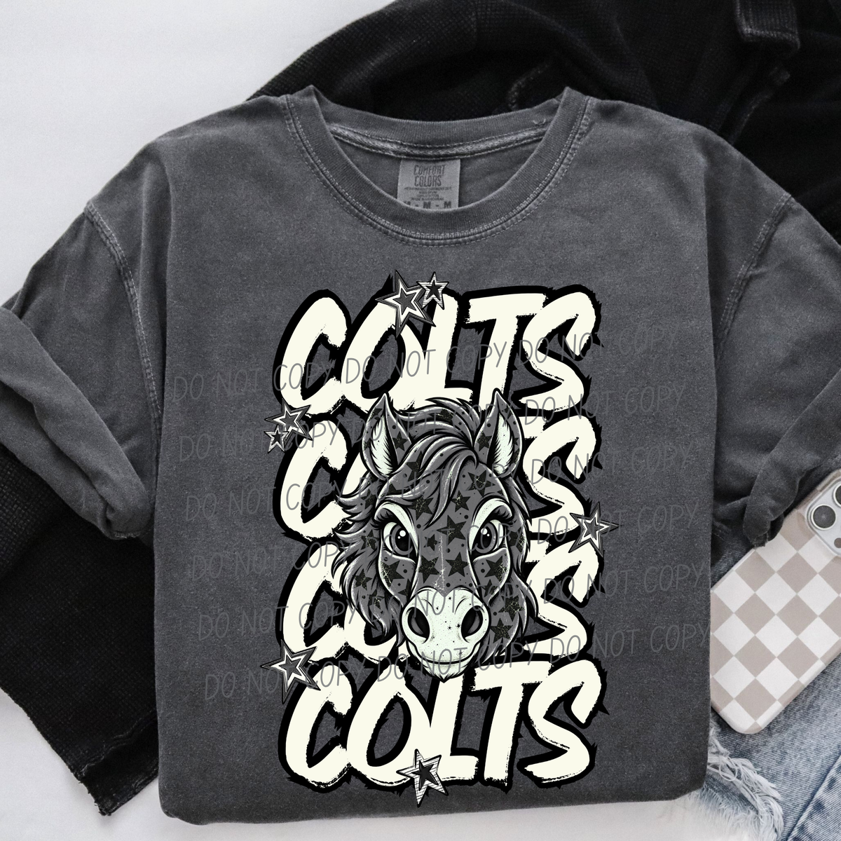 colts varsity after dark (city) DTF Transfer