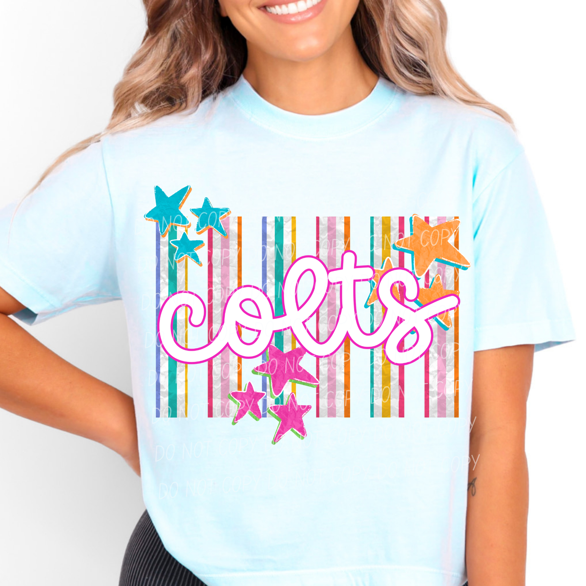 colts spirit stripes (city) DTF Transfer