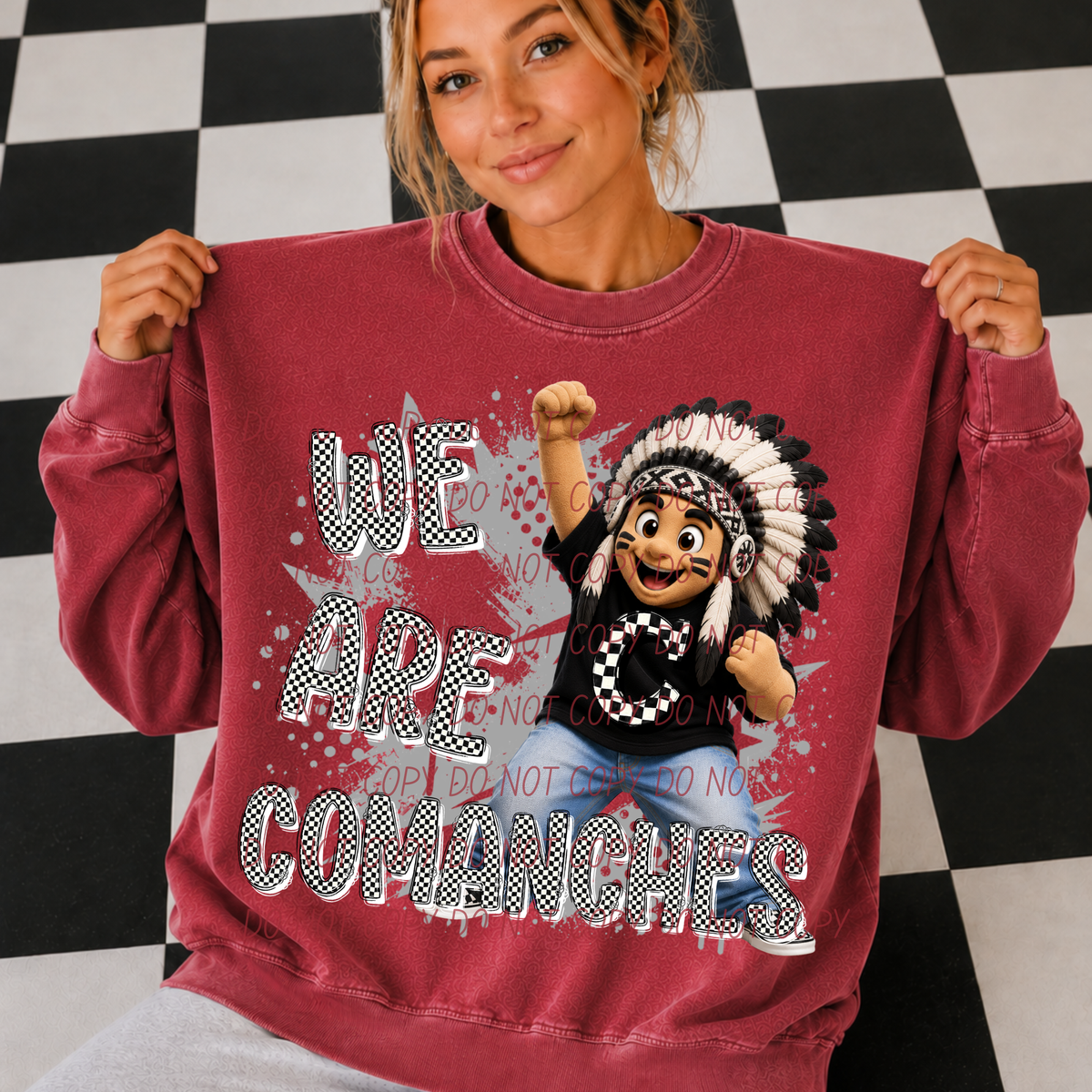 Comanches campus crew (city) DTF transfer