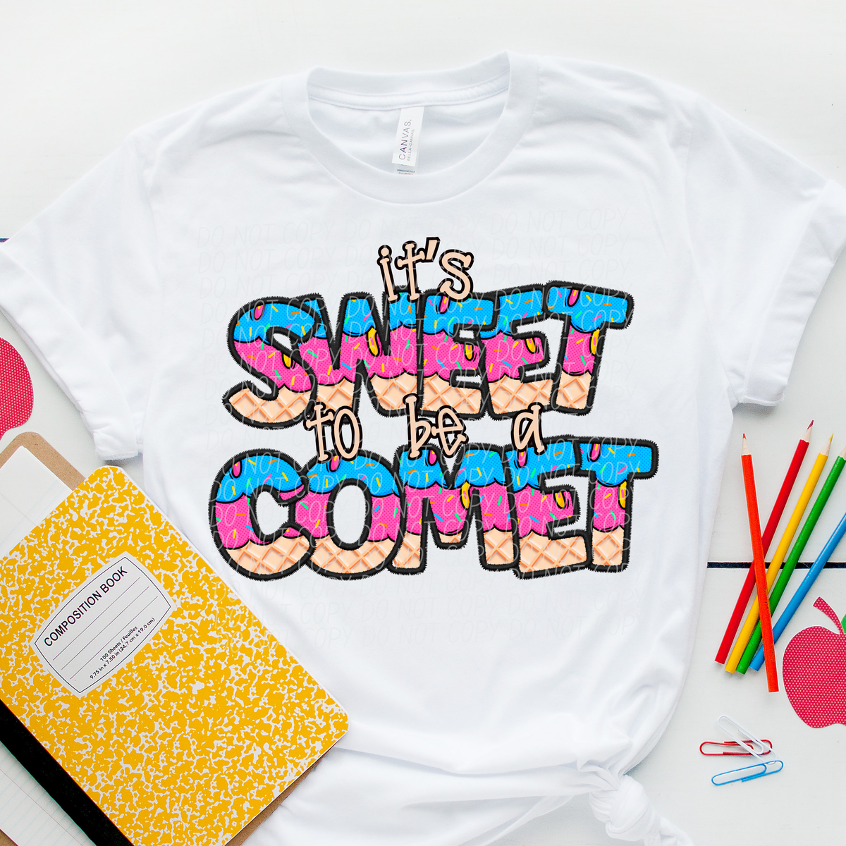 It's sweet to be a COMET drip (Caplinger) DTF transfer