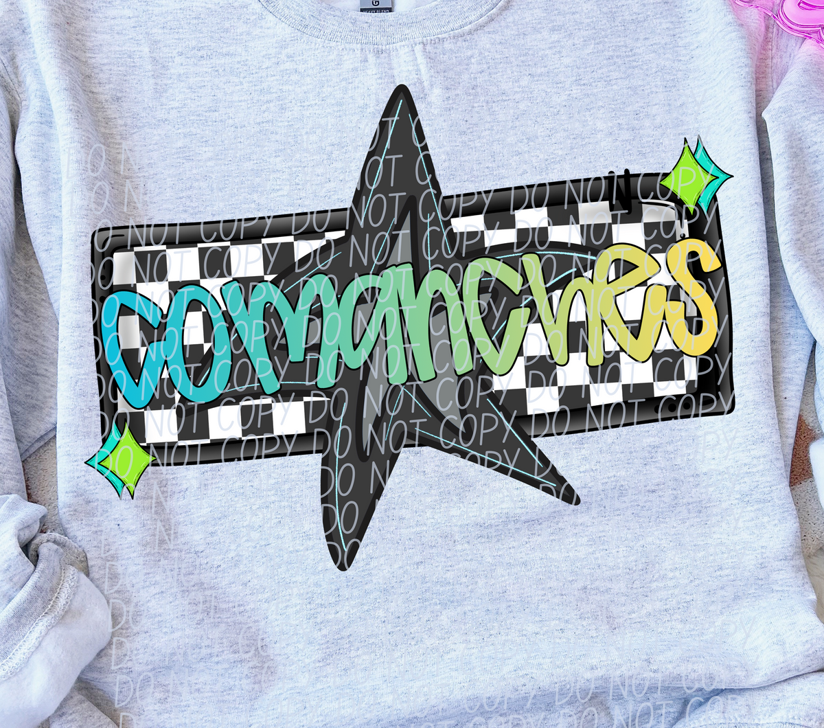 Comanches Skater Boy Mascot (City) DTF transfer