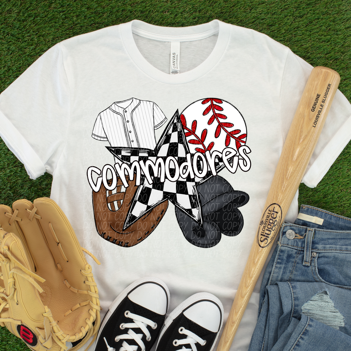 Baseball items COMMODORES (CITY) DTF transfer