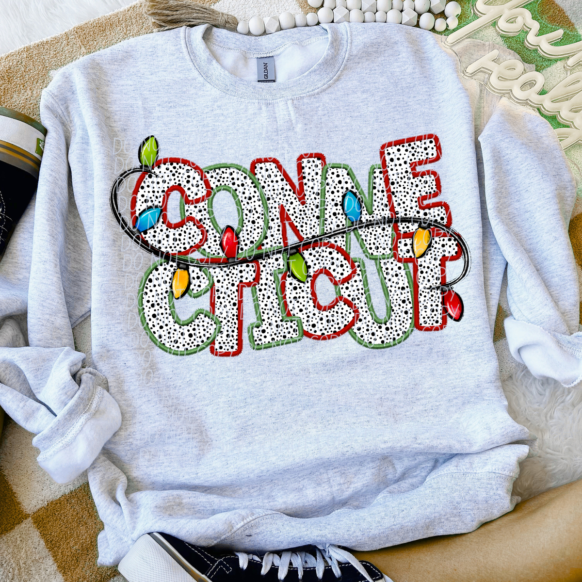 Connecticut Christmas Lights (City) DTF Transfer