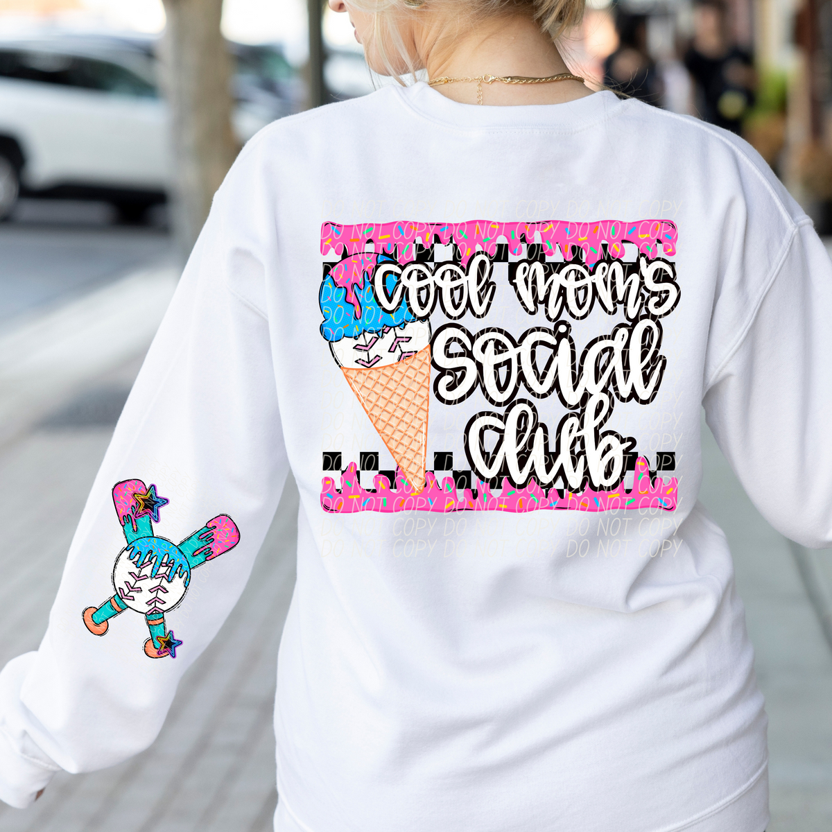Cool mom baseball drip (CITY) DTF transfer