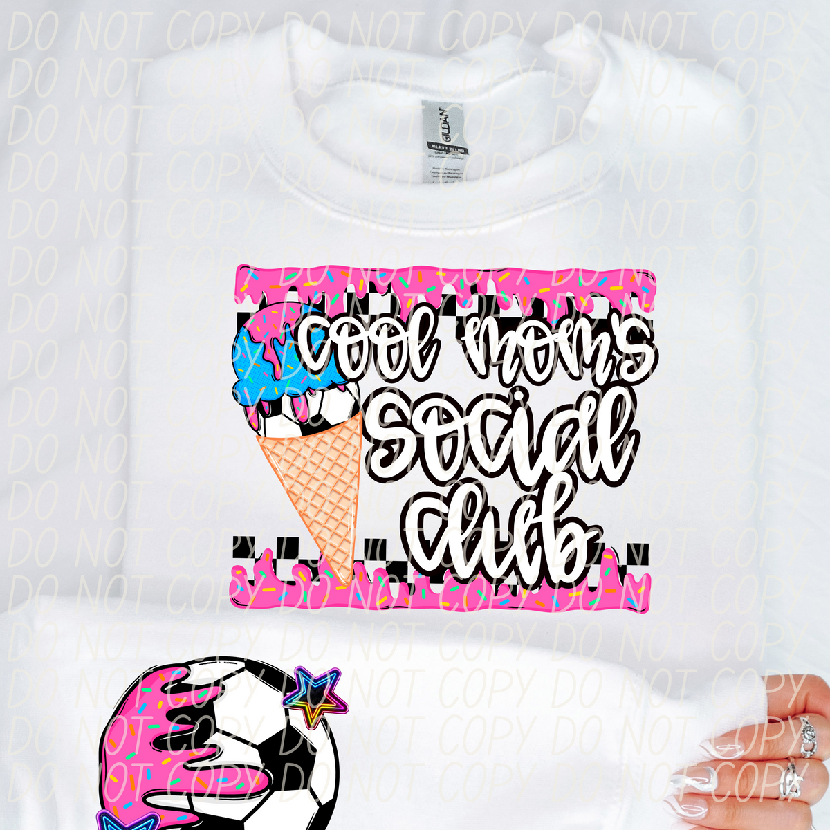 Cool mom soccer sleeve (CITY) DTF transfer