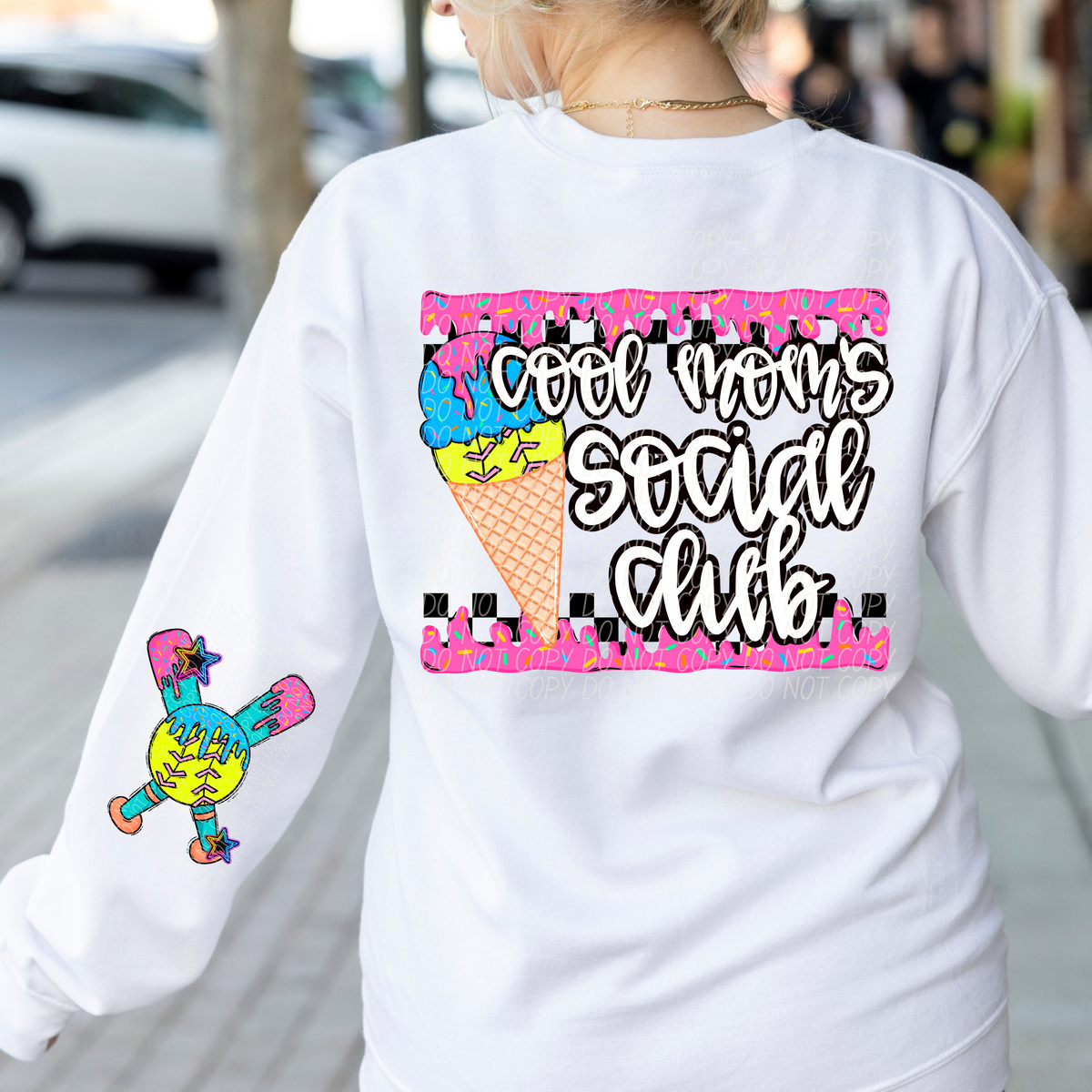 Cool mom softball drip (CITY) DTF transfer