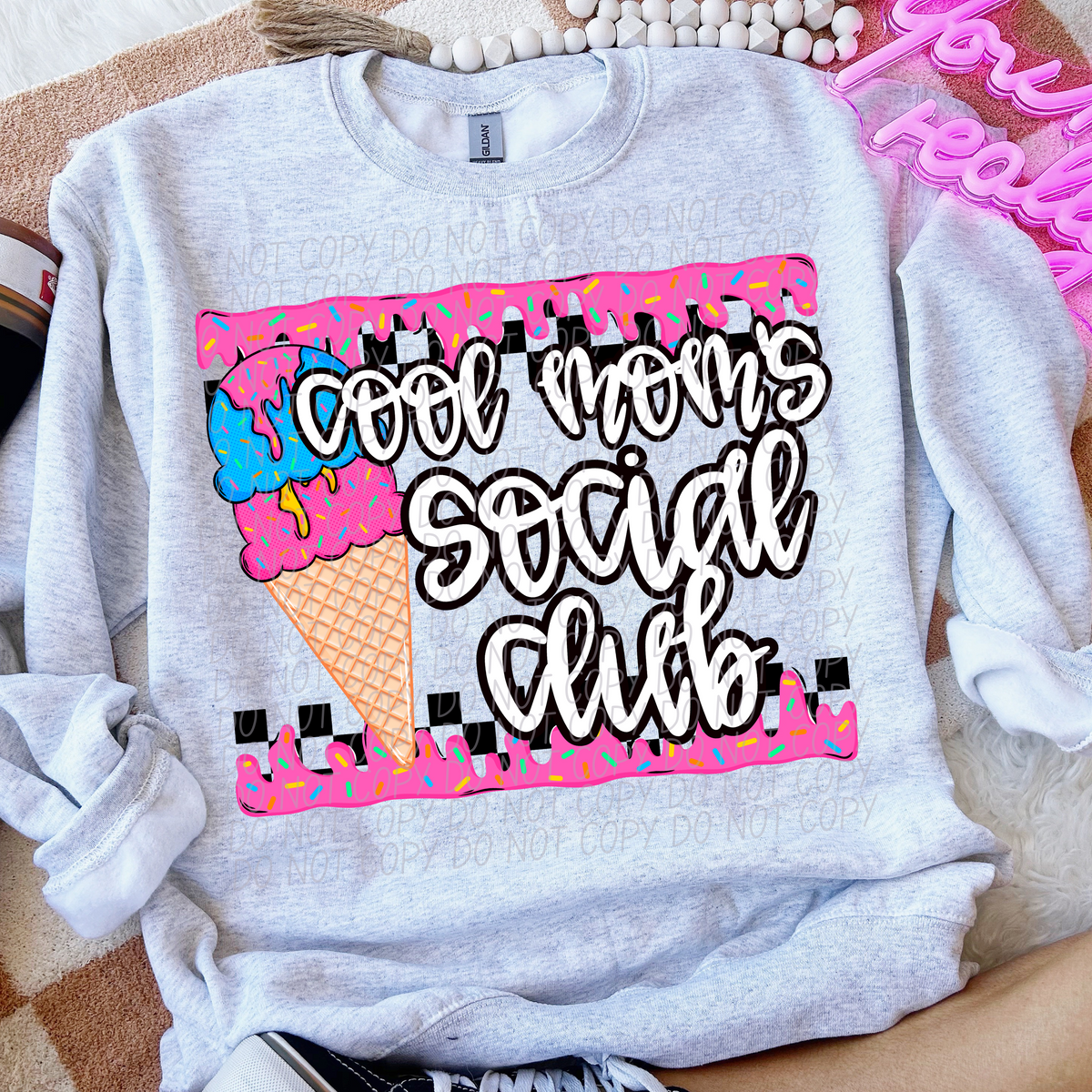 Cool moms social club drip (CITY) DTF transfer