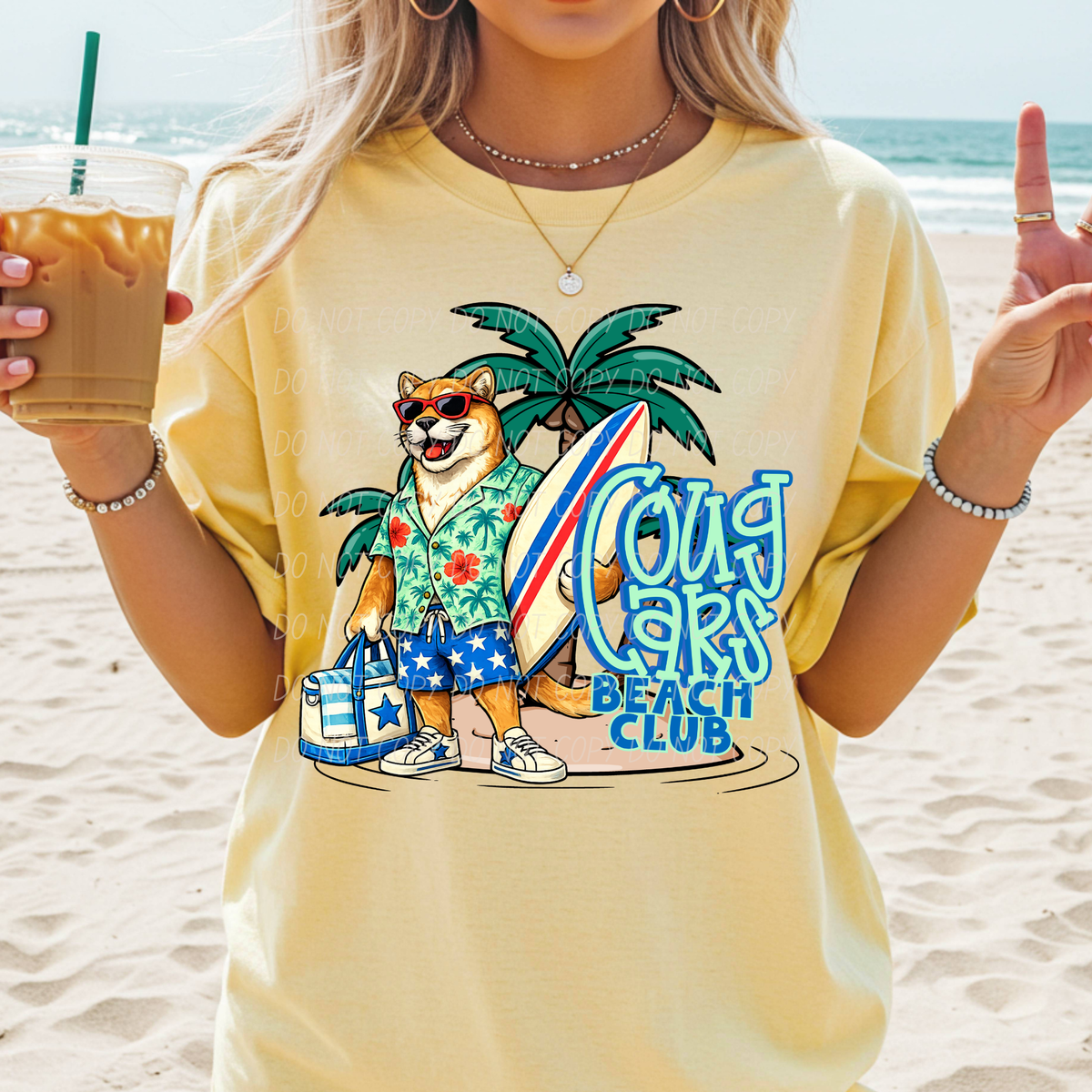 cougars beach club (city) DTF transfer