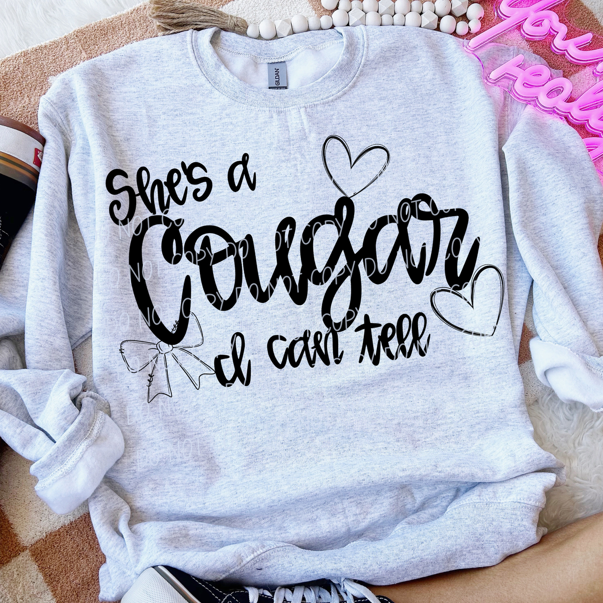 She's a Cougar- I can tell (CITY) DTF Transfer