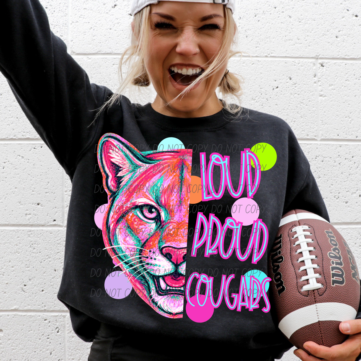 cougars loud proud polkadots (city) DTF transfer