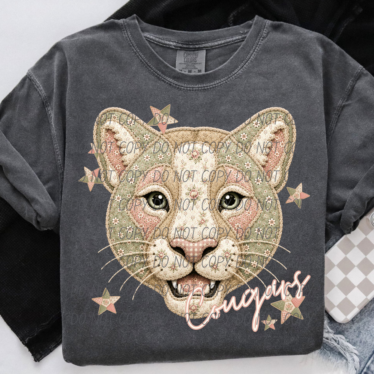 Cougars meemaw mascot (City) DTF Transfer