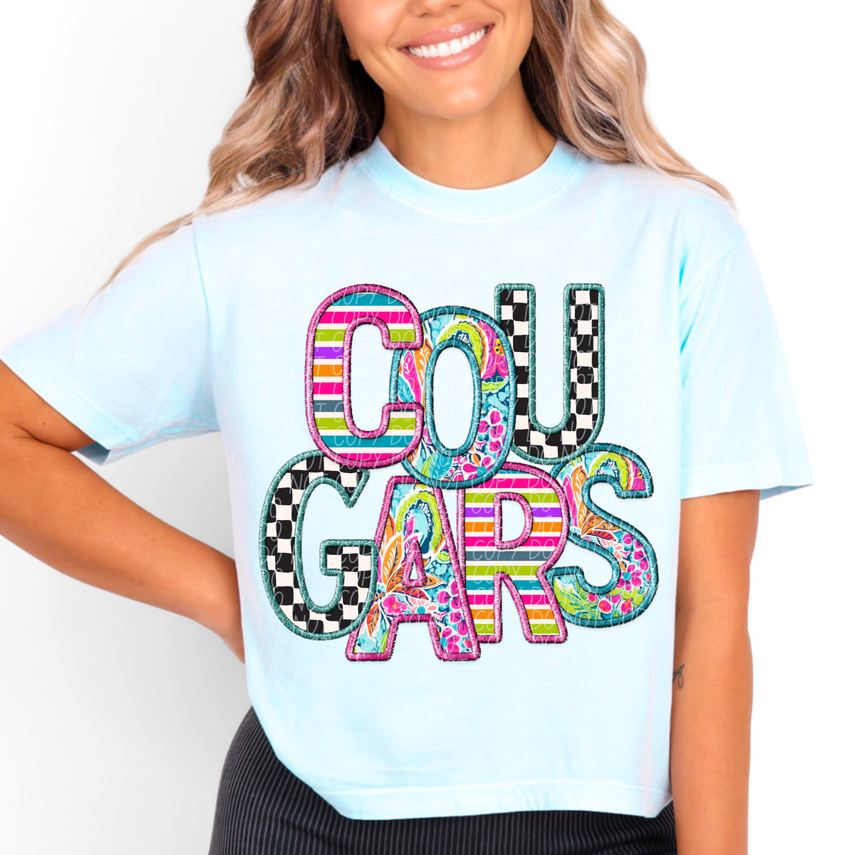 COUGARS bright patterns (CITY) DTF transfer