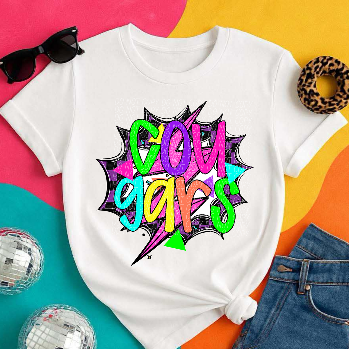 Cougars 80's Hero Mascots (City) DTF transfer