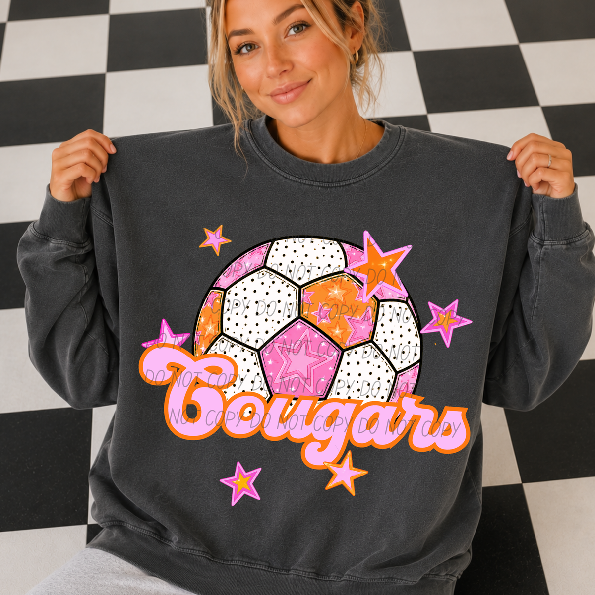 Cougars pink soccer (City) DTF transfer
