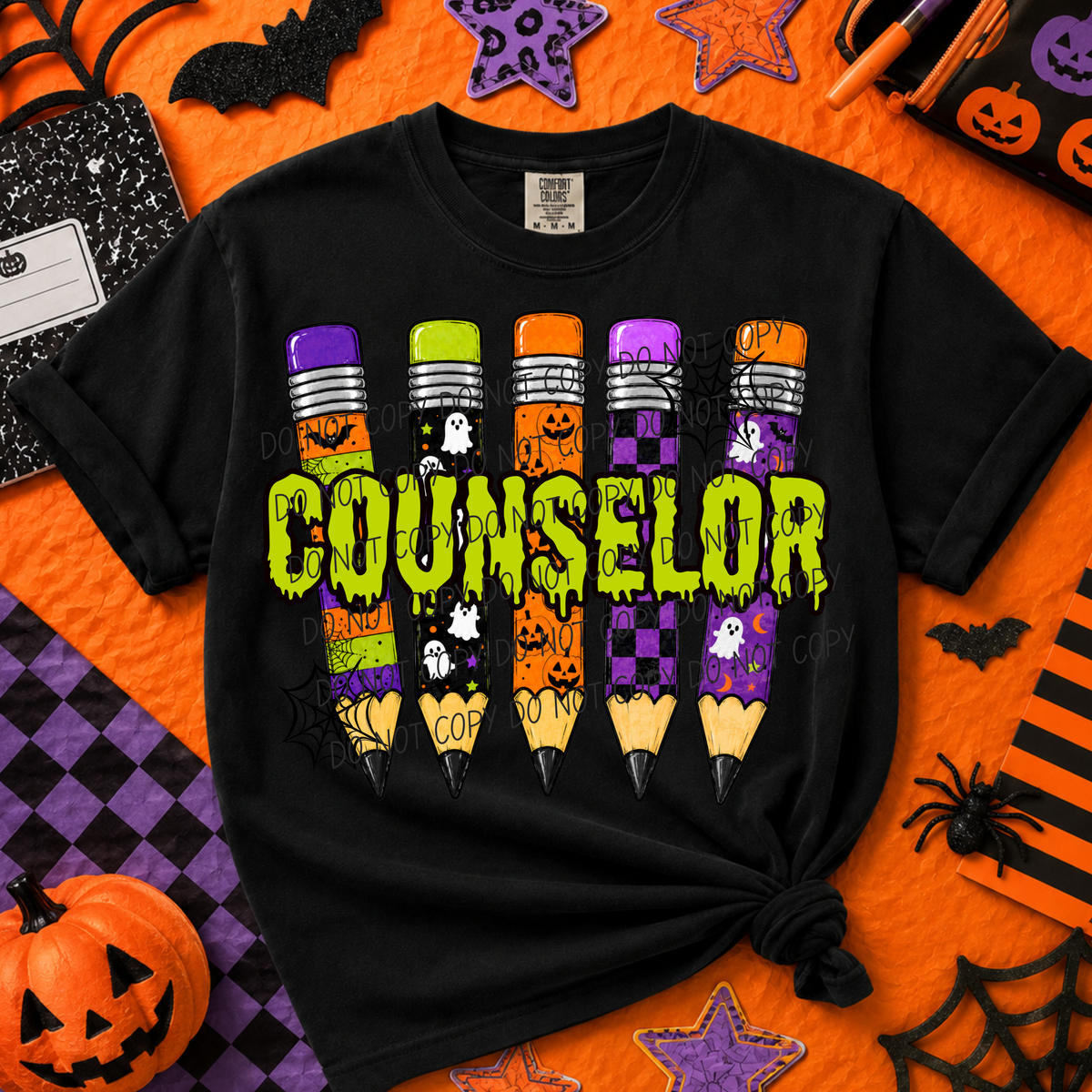 Counslor-Halloween Pencils (CITY) DTF Transfer