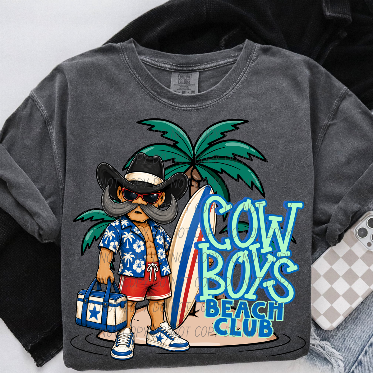 cowboys 2 beach club (city) DTF transfer