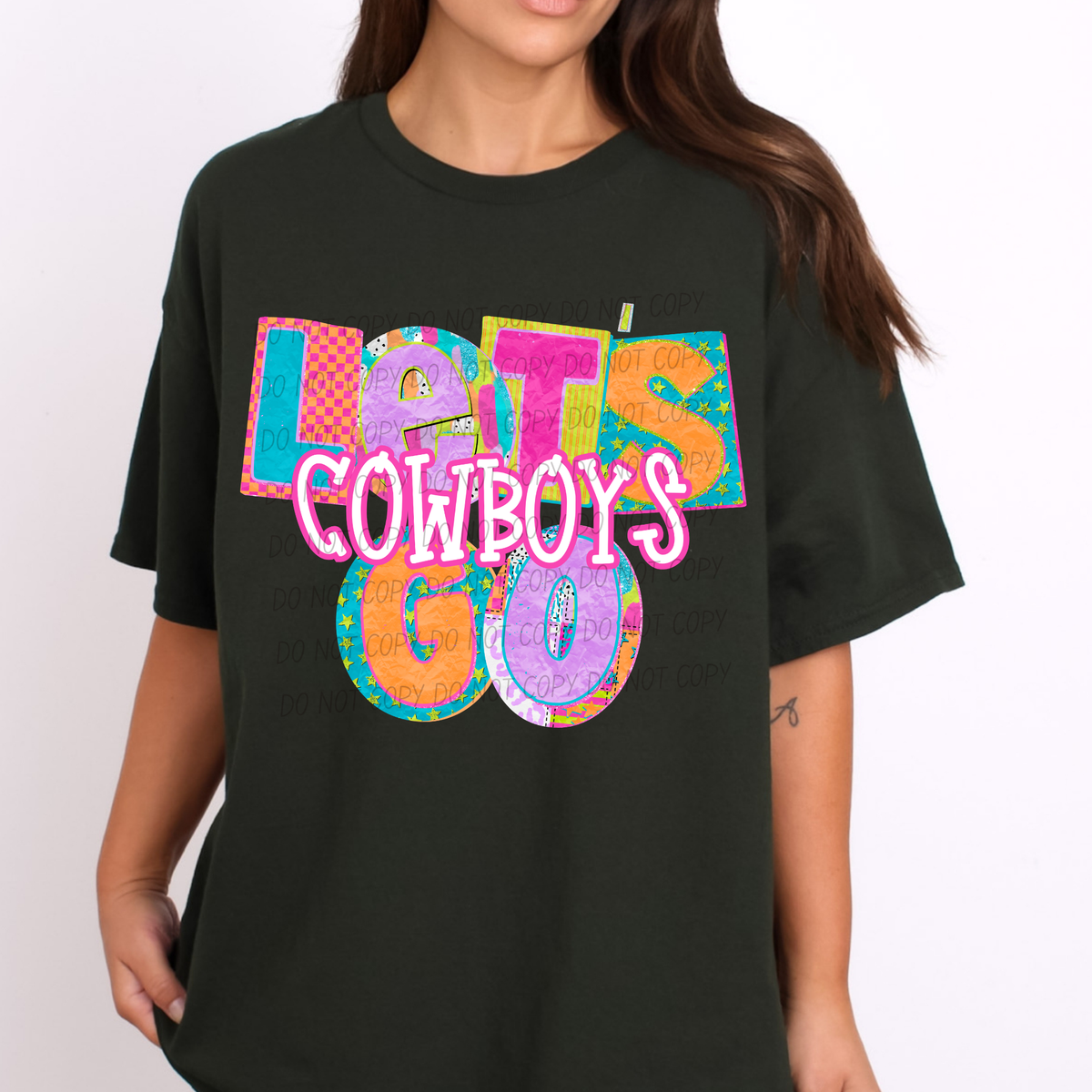 Cowboys Patchwork Pep Club (City) DTF Transfer