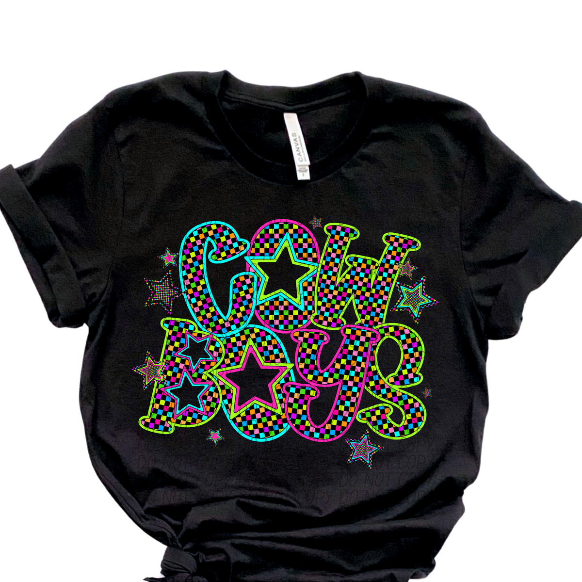 Cowboys Neon Stars (City) 102367 DTF transfer