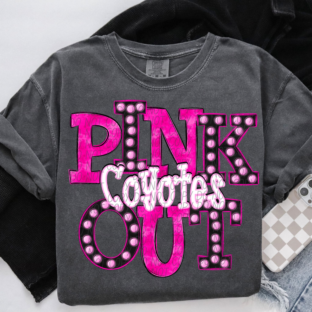 Coyotes Pink Out Marquee (City) 113000 DTF transfer