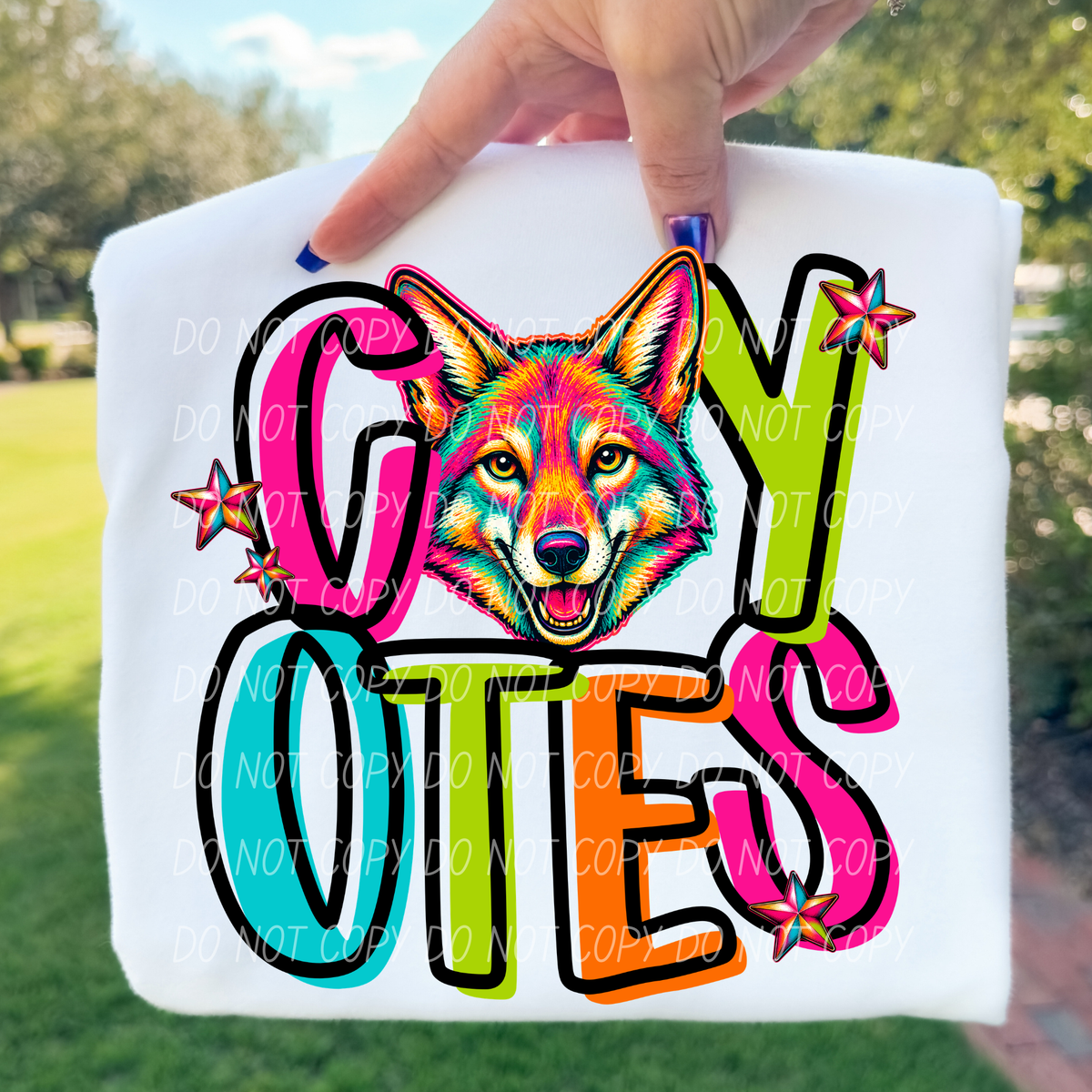 Coyotes Friday night neon (City) DTF Transfer