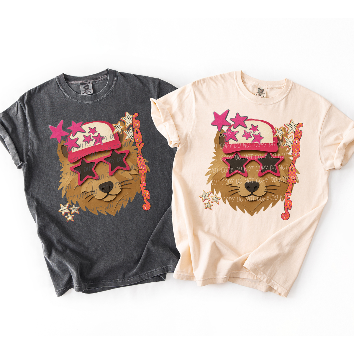 Coyotes pink stars (City) DTF Transfer