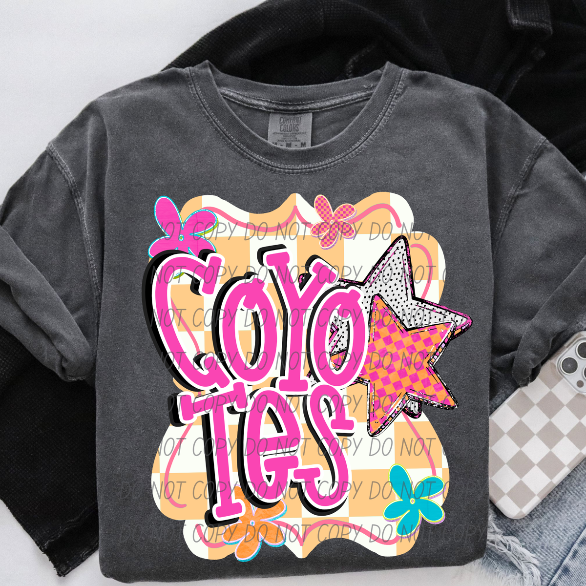 coyotes 2 petal power (city) DTF Transfer