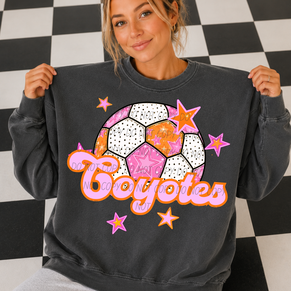 Coyotes pink soccer (City) DTF transfer