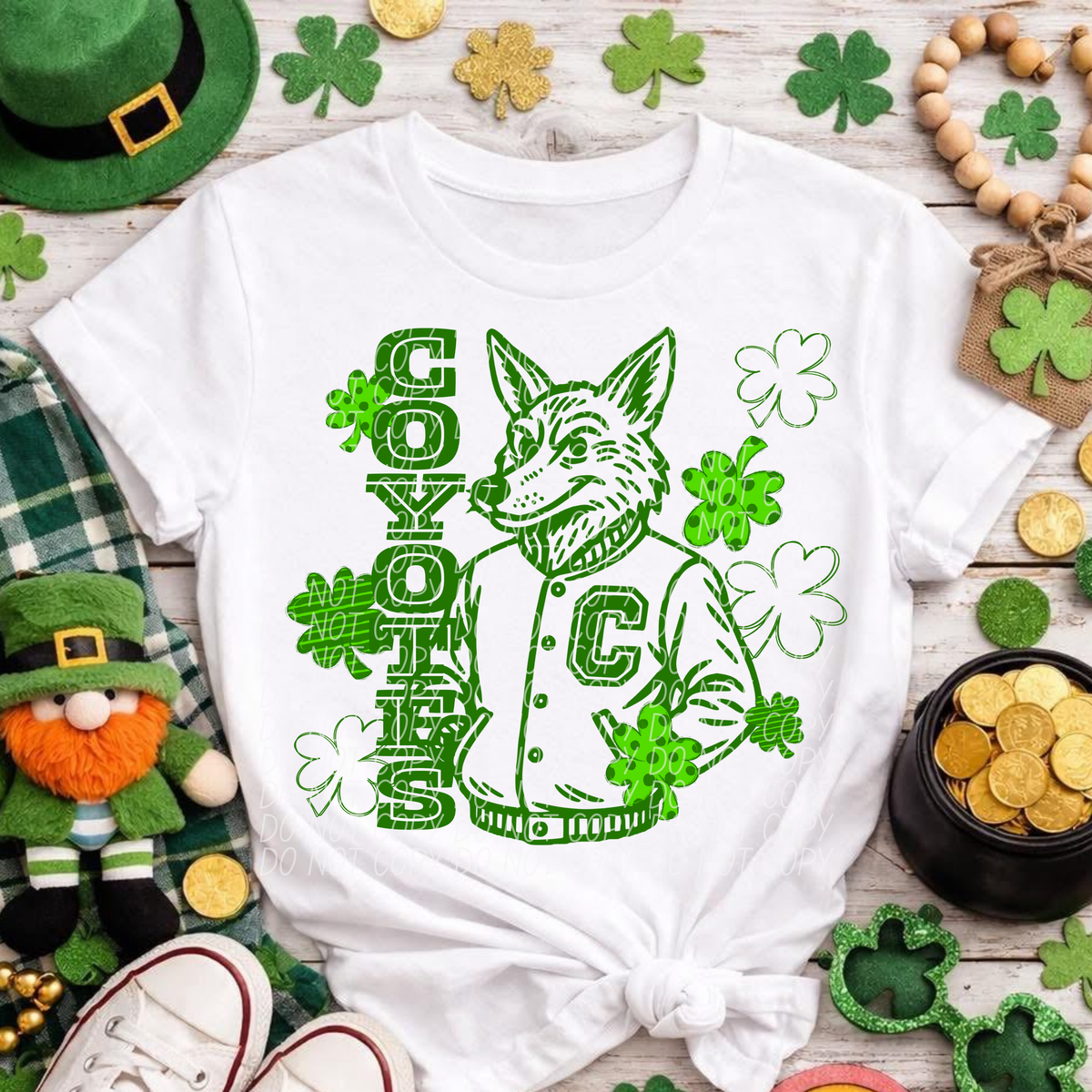 Letterman Clover Coyotes (City) DTF transfer