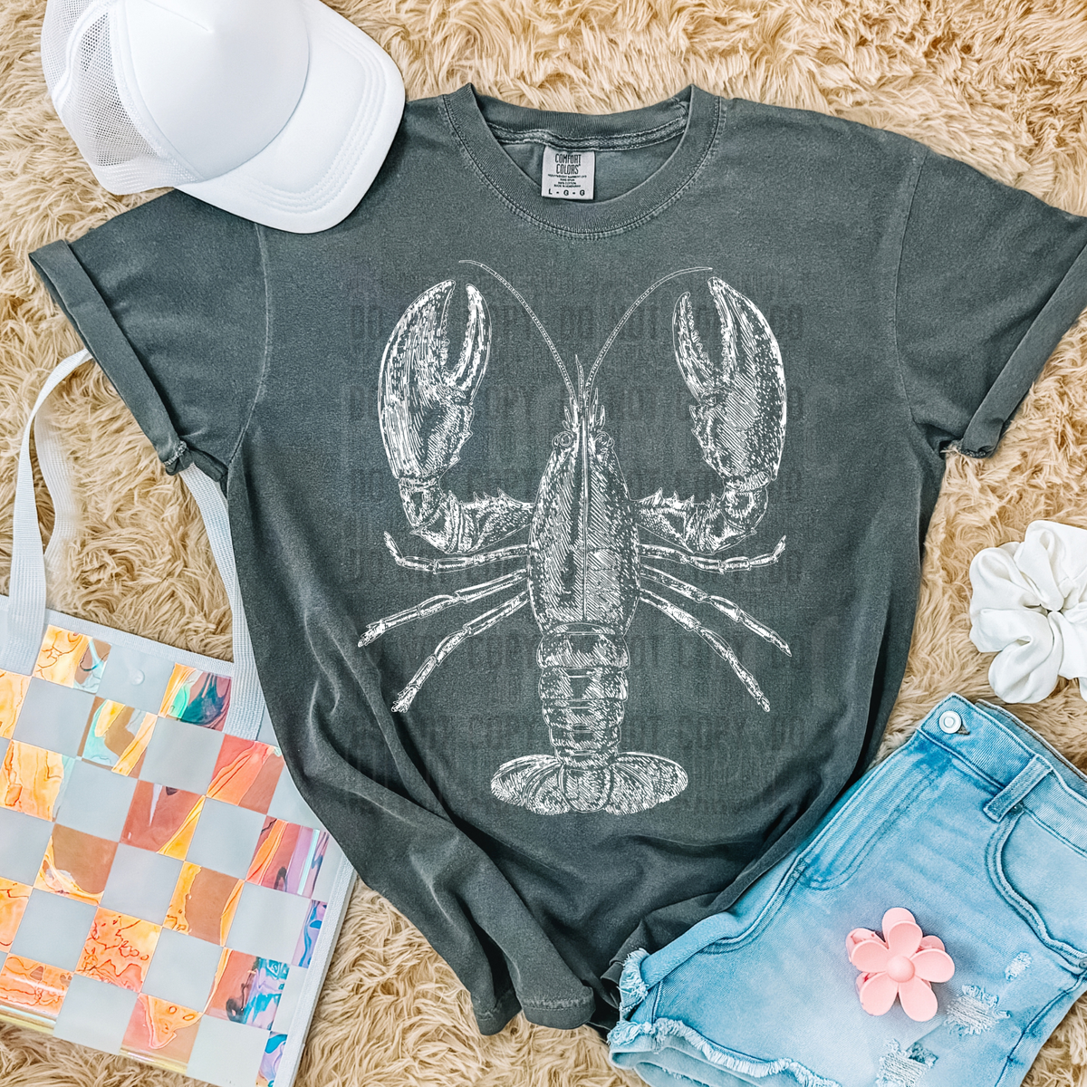 Crawfish sketch (SBB) DTF Transfer