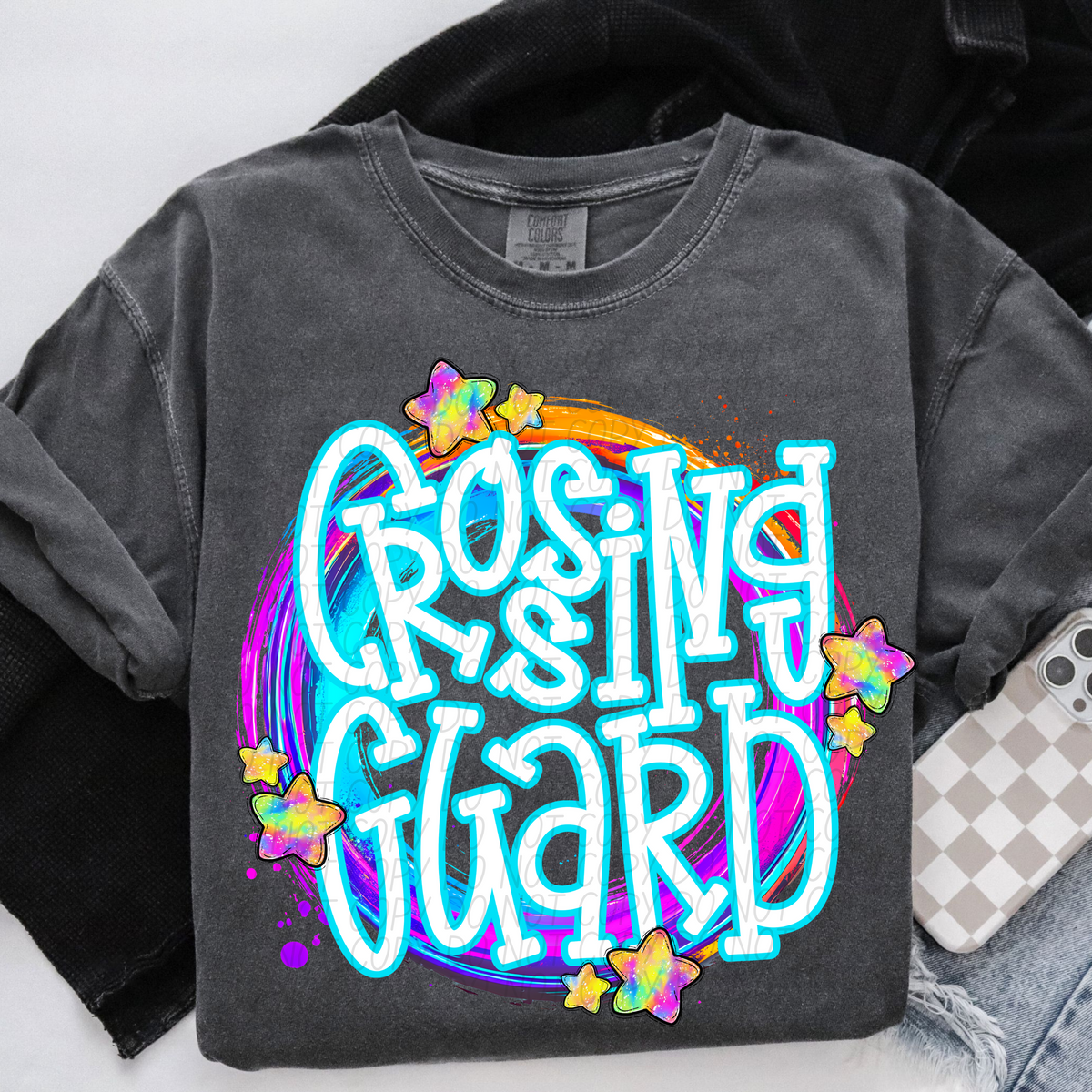 Crossing Guard Whimsical (CITY) DTF transfer