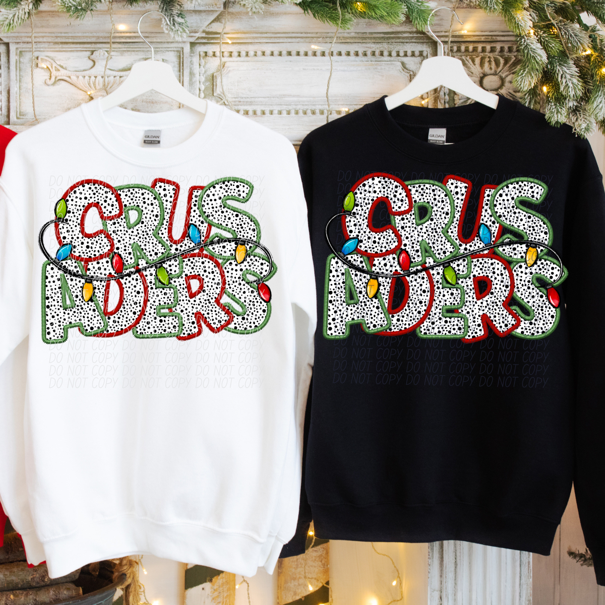 Crusaders Christmas Light Mascots (City) DTF Transfer