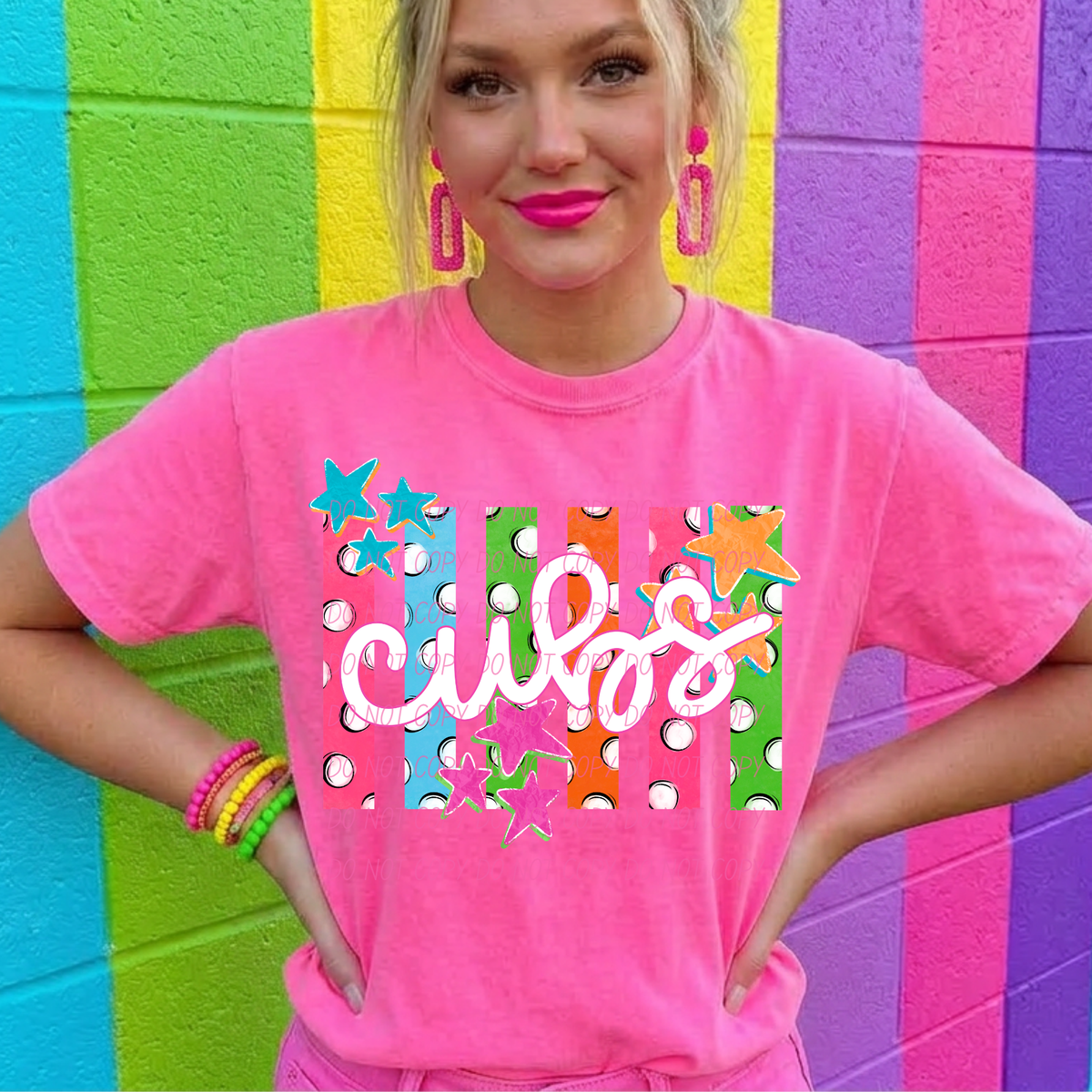 cubs polkadot pride (city) DTF Transfer