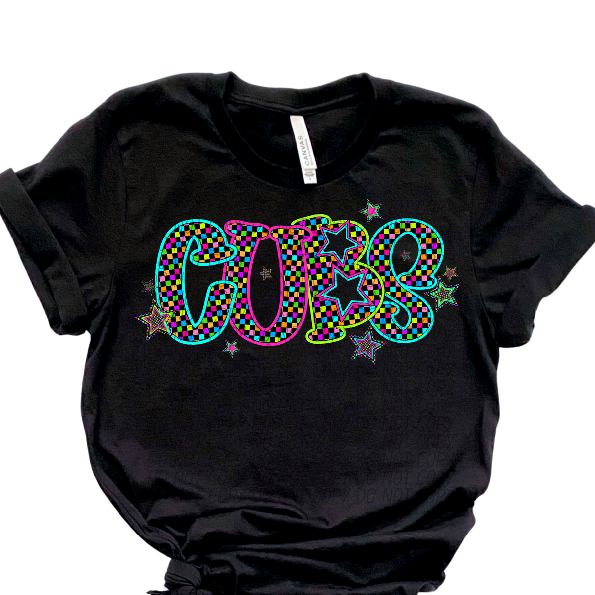 Cubs Neon Stars (City) 102368 DTF transfer