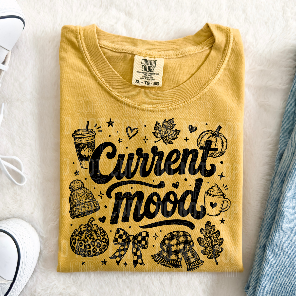 Current mood fall items BLACK (SBB) DTF Transfer