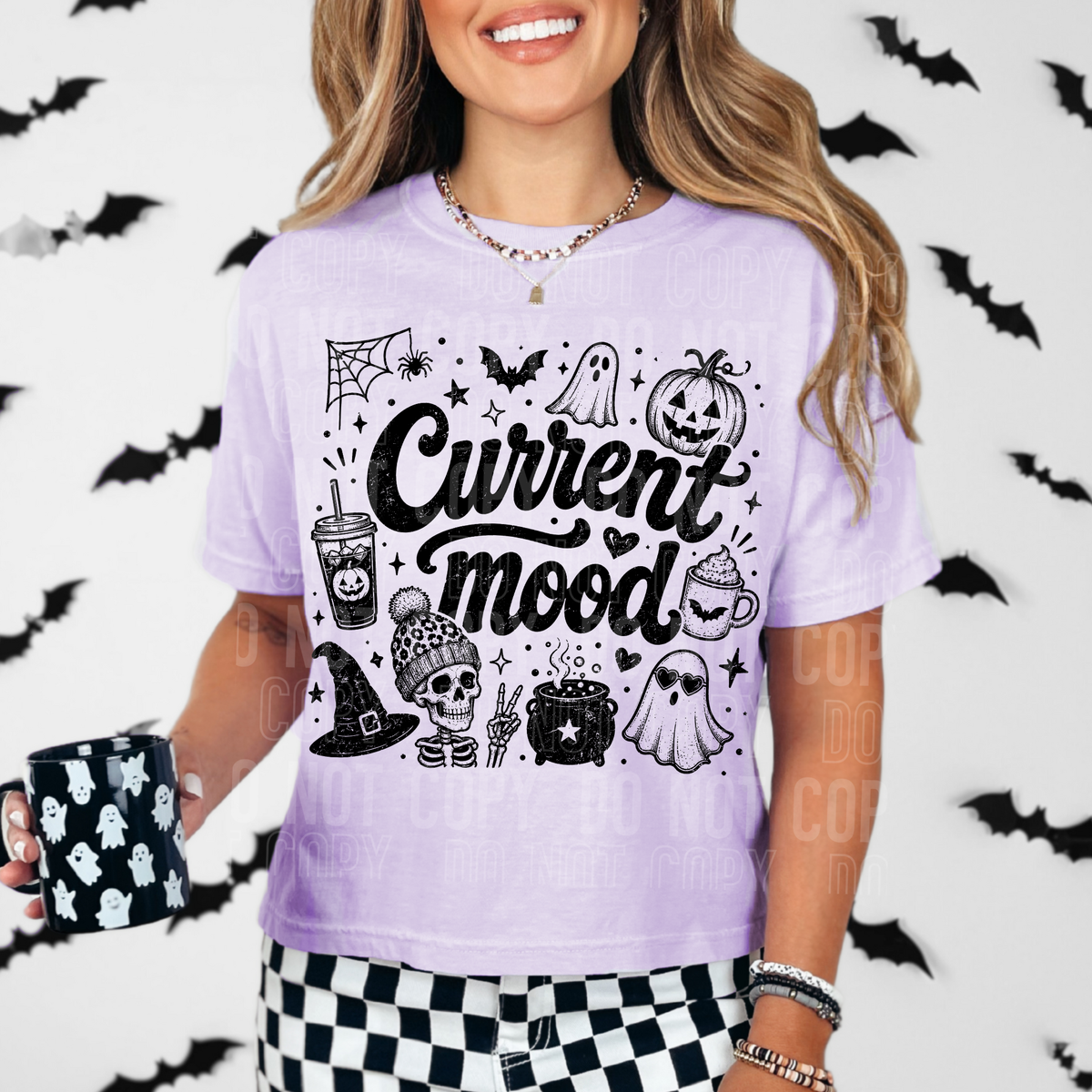 Current mood Halloween items BLACK (SBB) DTF Transfer