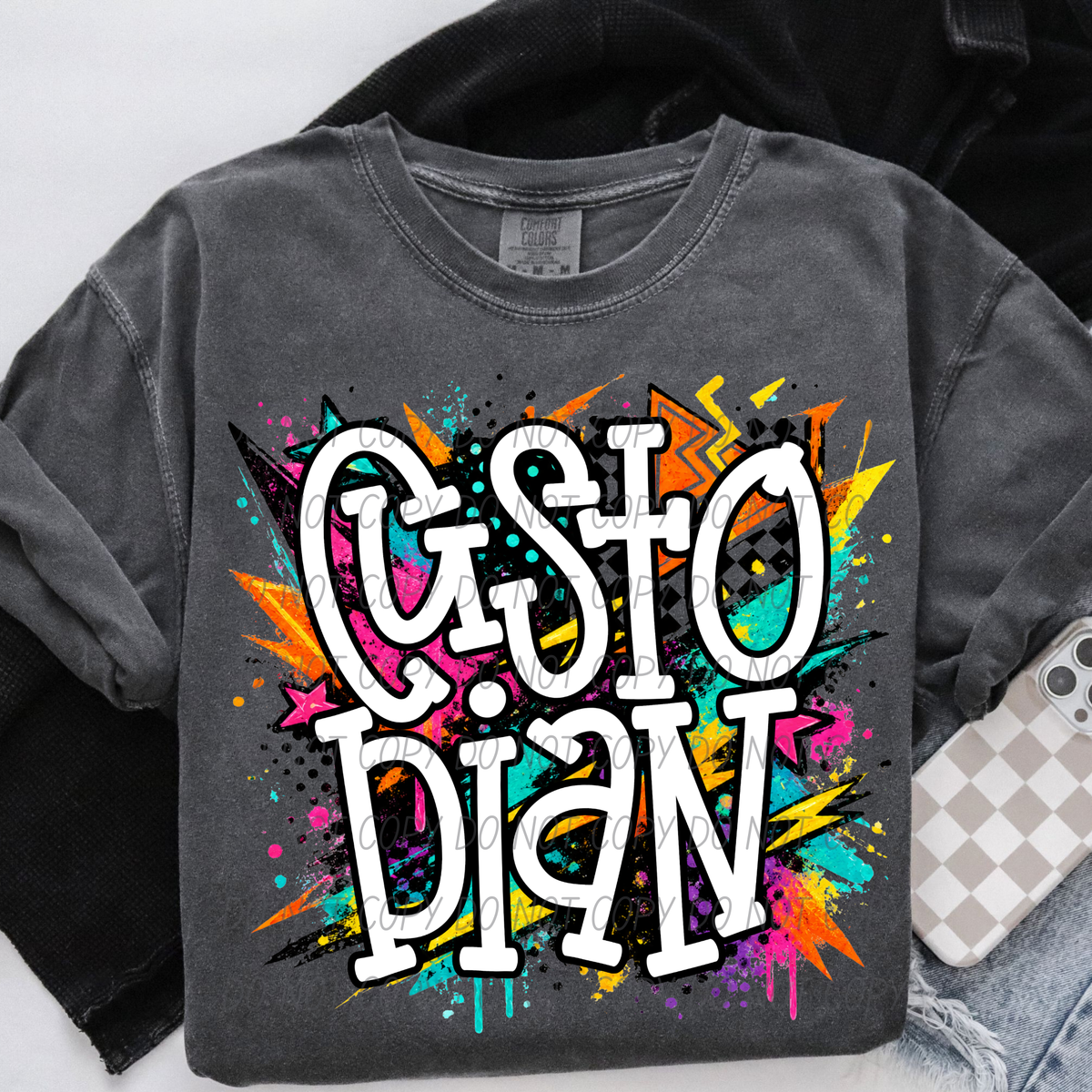 Custodian tubular (City) DTF Transfer