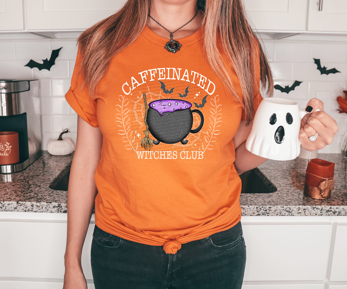 Caffeinated Witches Club Cauldron 46347 DTF transfer