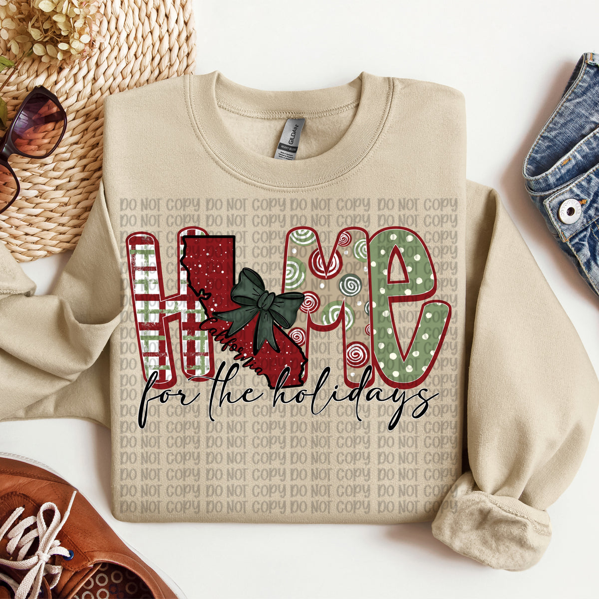 California Home for the Holidays (VP) DTF Transfer