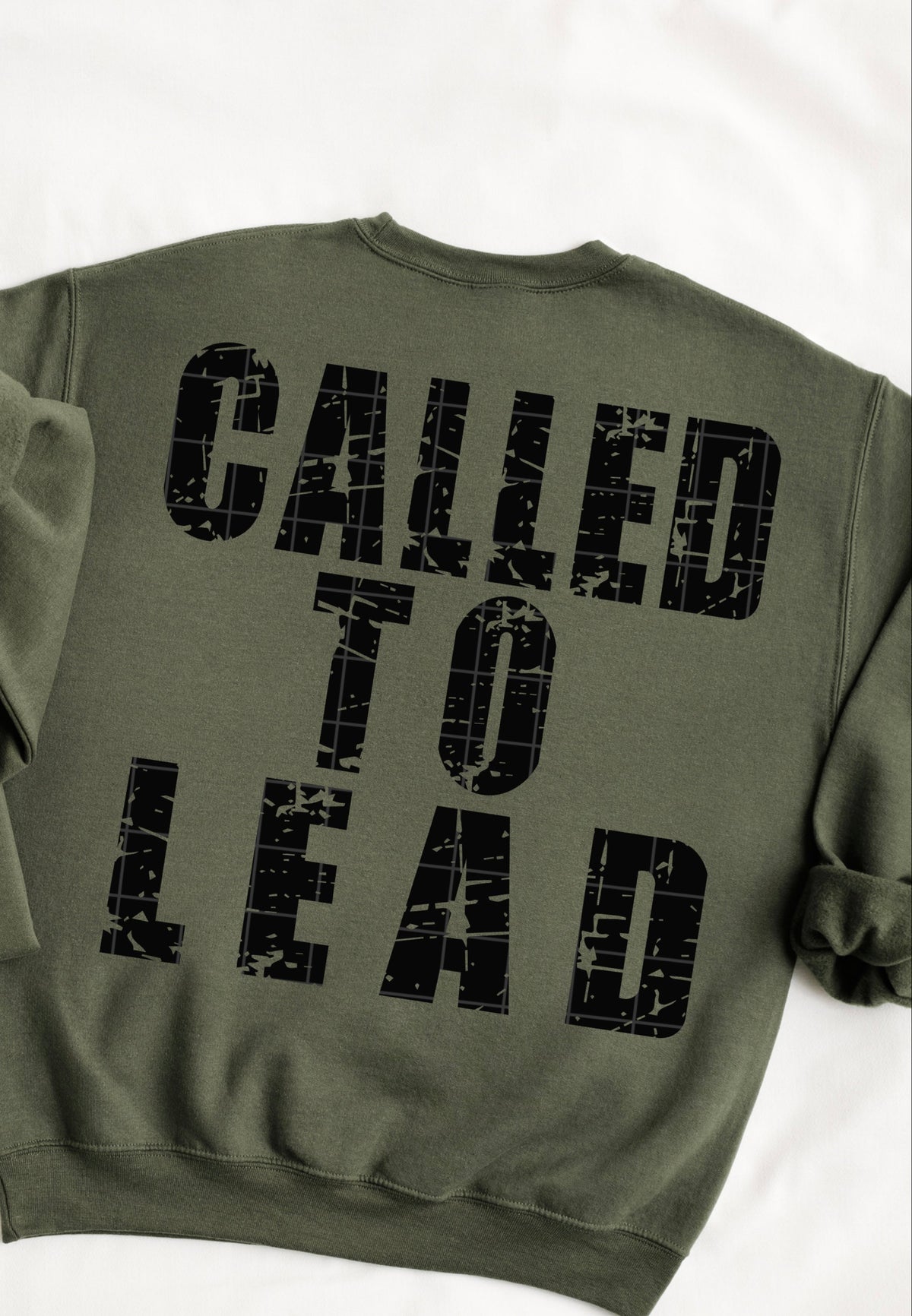 Called to lead DISTRESSED BLACK (BACK ONLY) (SDD) DTF Transfer