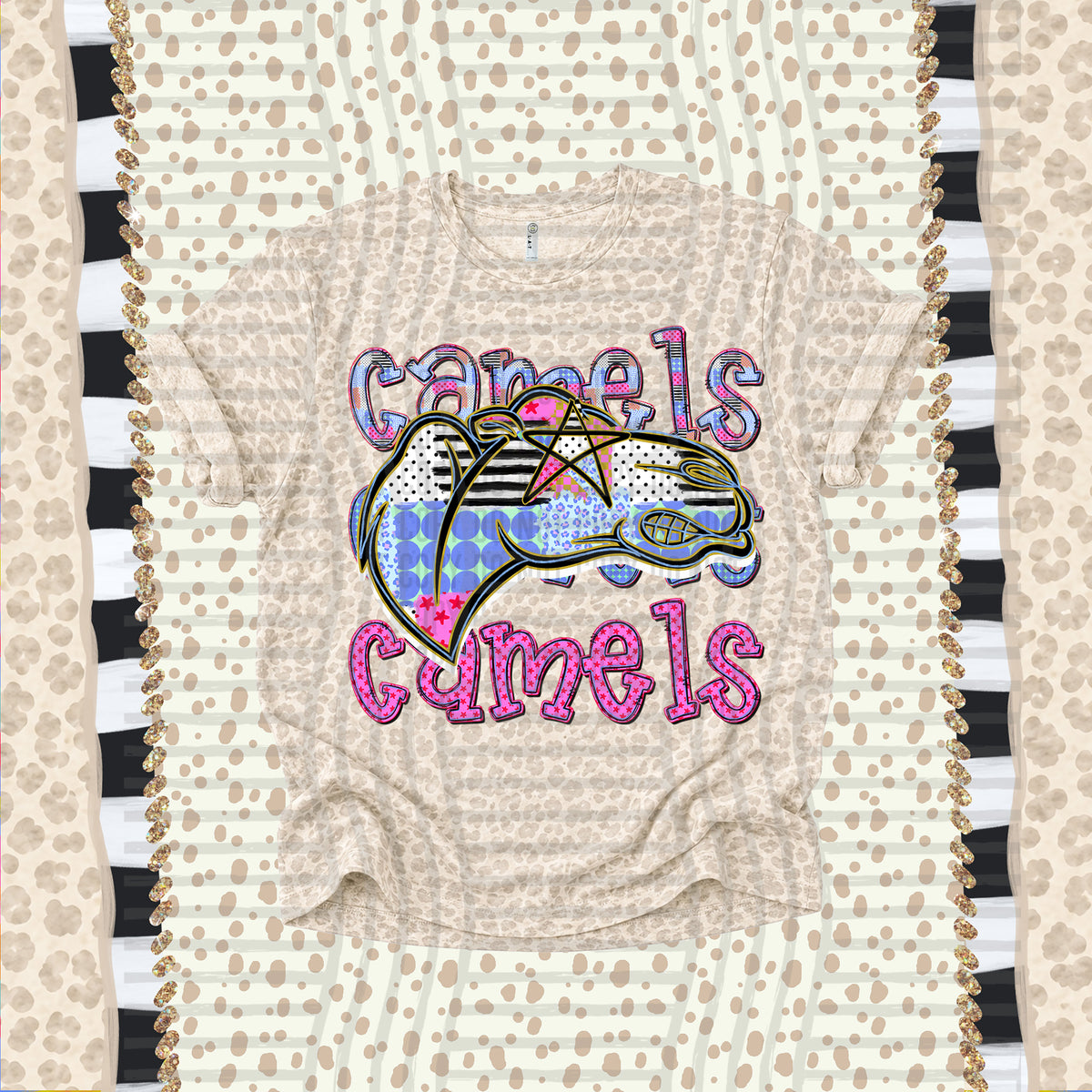 Camels-Dolly Doodle Print (Caplinger) DTF Transfer