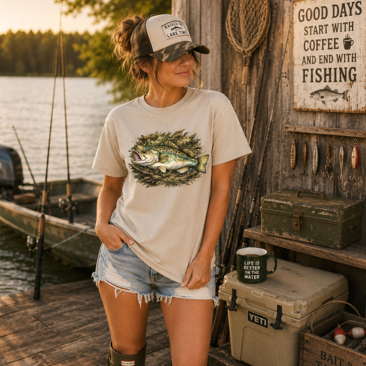 Camo fish (SDD) DTF Transfer