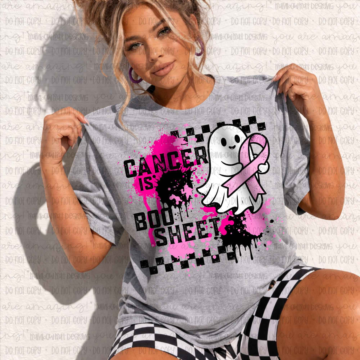 Cancer is boo sheet (RRD) DTF Transfer