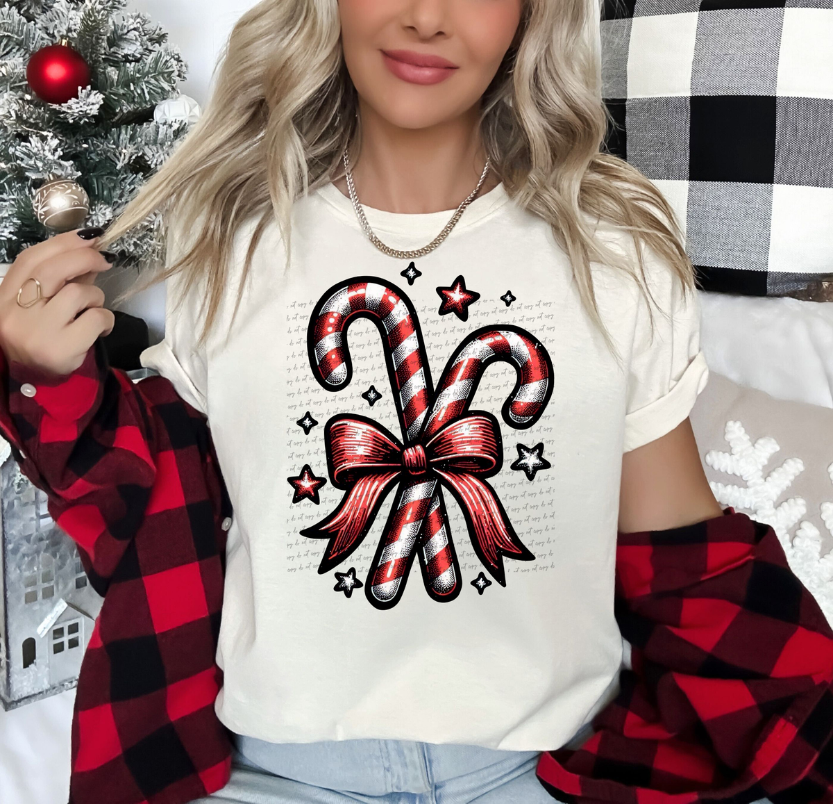 Candy Canes 51877 DTF transfer