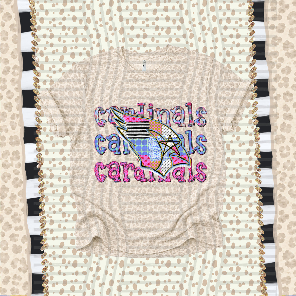 Cardinals-Dolly Doodle Print (Caplinger) DTF Transfer