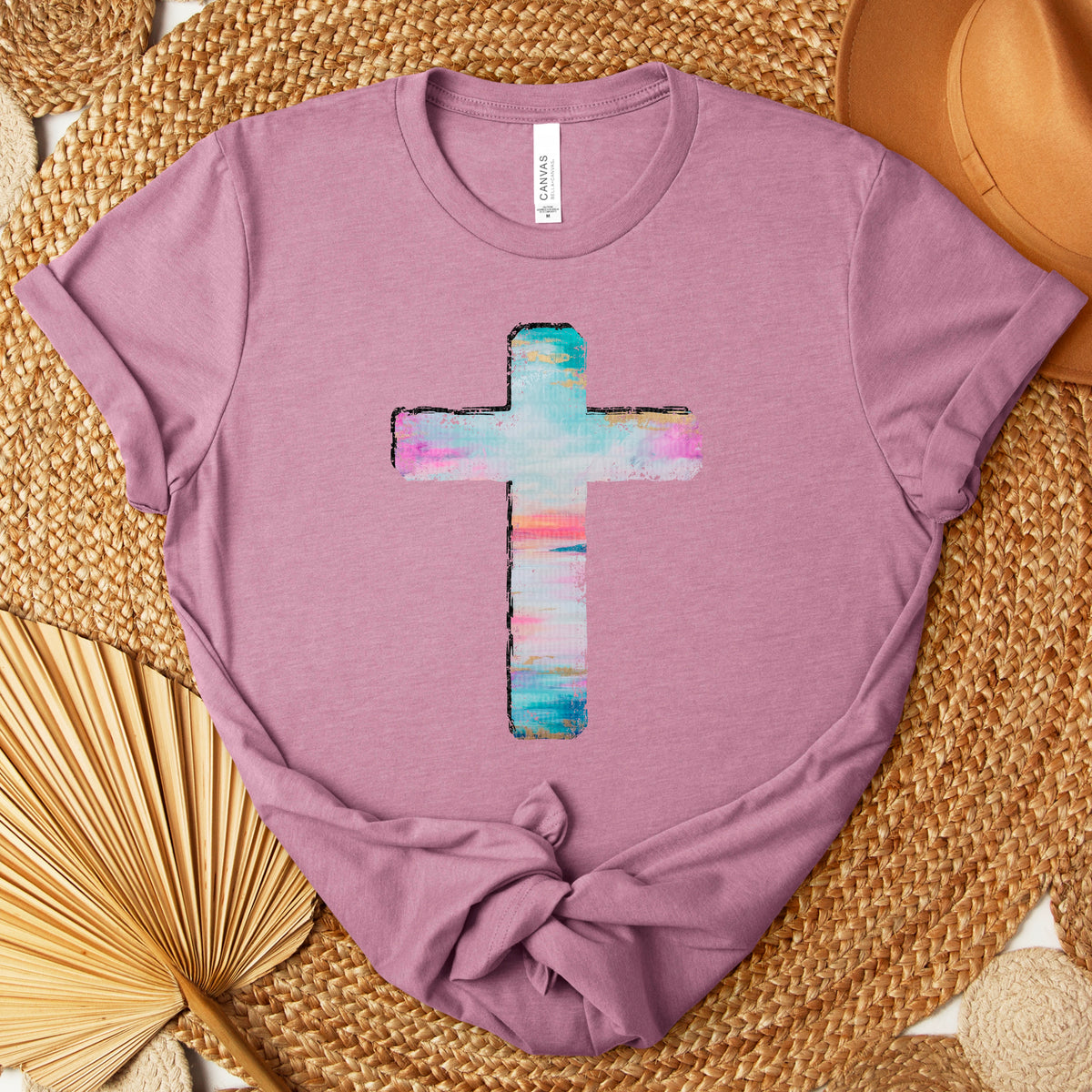 Cast all your worries upon me cross POCKET (SDD) DTF transfer