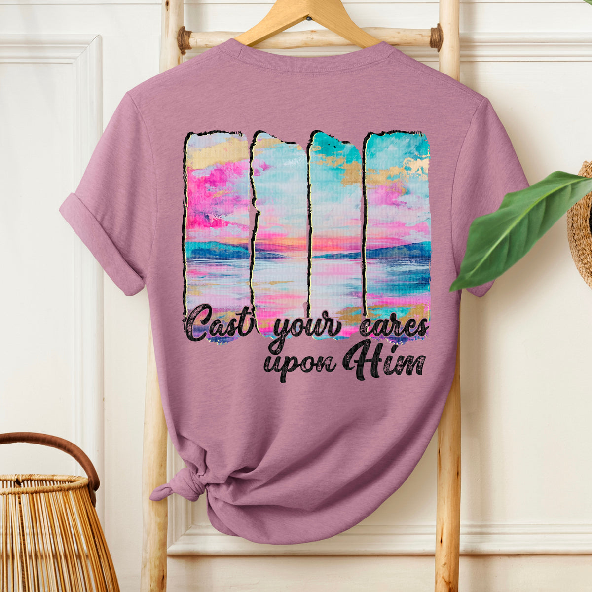 Cast your cares upon him (SDD) 106996 DTF transfer