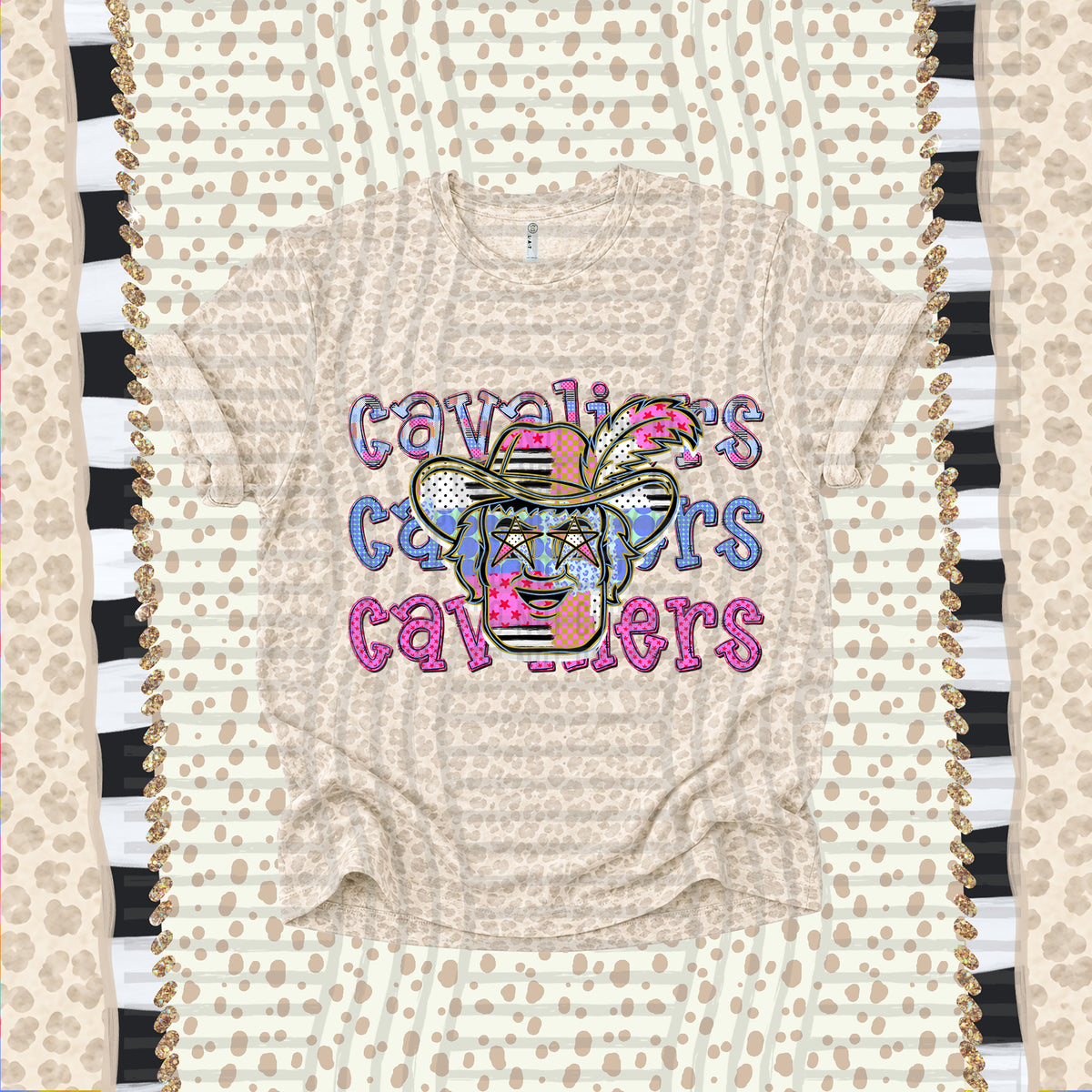 Cavaliers-Dolly Doodle Print (Caplinger) DTF Transfer
