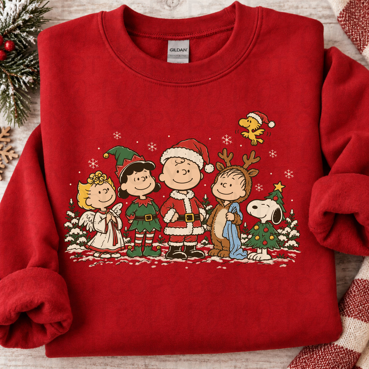 Snoop and friends in Christmas Outfits (UAC) DTF Transfer