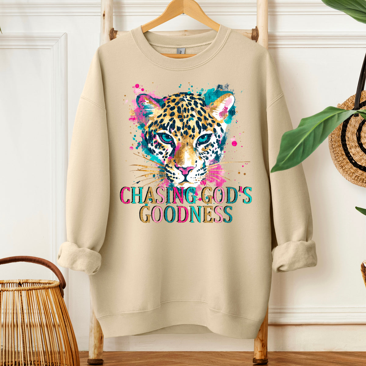 Chasing God's goodness leopard (SDD) 106998 DTF transfer